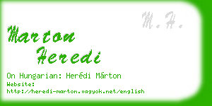 marton heredi business card